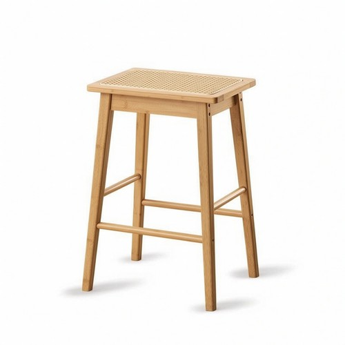 Bar stool with - bar, cane