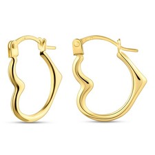 9ct Solid Yellow Gold Heart