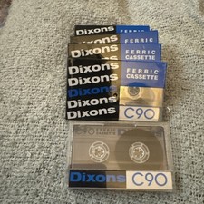 5x Dixons  C-90 Blank Cassette Tapes 4 are New And Sealed