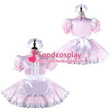 Sissy maid satin dress