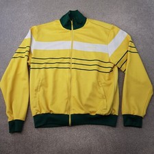 Adidas Mens Track Jacket XL Yellow Green Firebird Original Beckenbauer Brazil