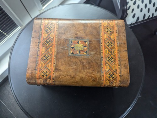Walnut inlay ladies dressing - walnut,