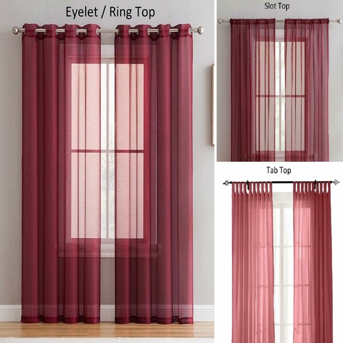 Pair voile net slot top - pair, of
