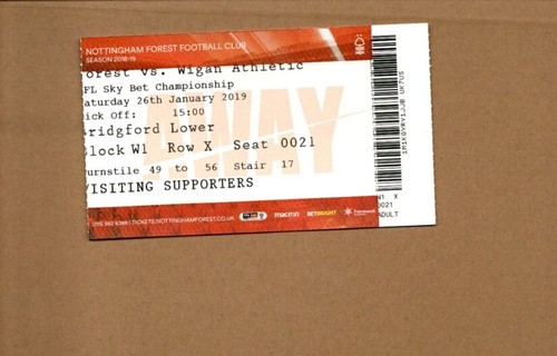 Used ticket nottingham - used,