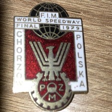 1970's Speedway Badge ~ World