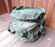 Maver DT Canvas Fishing Bait Bucket Tackle Bag 21 Litres Boilies Particles