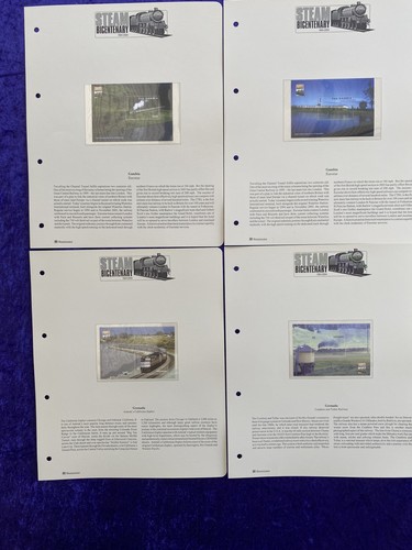 Stamp album steam trains - of,