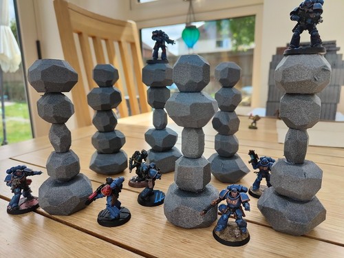 Balancing stones unpainted - 6,