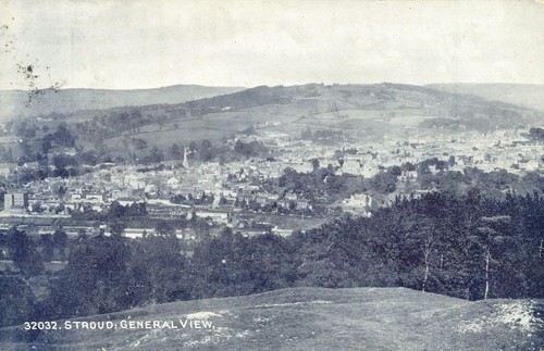Stroud vintage postcard - stroud,