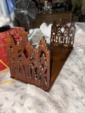 Antique Victorian Book Slide Gothic Revival Book Slide Extendable Walnut 1860