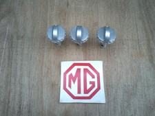 MG TF Heater control knobs, Alloy, set of 3,  Pls Read, 38mm shaft, 02 - 05