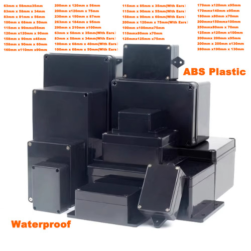 Abs black waterproof junction - waterproof,