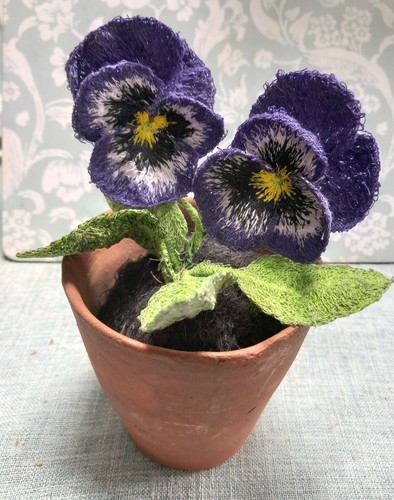 Textile art floral - art,