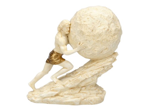 Sisyphus rolling boulder the - sisyphus,