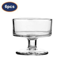 Ice Cream Cup 6pc Set Clear