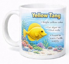 Yellow tang educational - yellow,