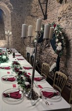 Candelabra Bundle X 10, Silver Finish For Wedding, Party, Celebration's Event.