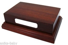 Mahogany wooden display plinth - mahogany,