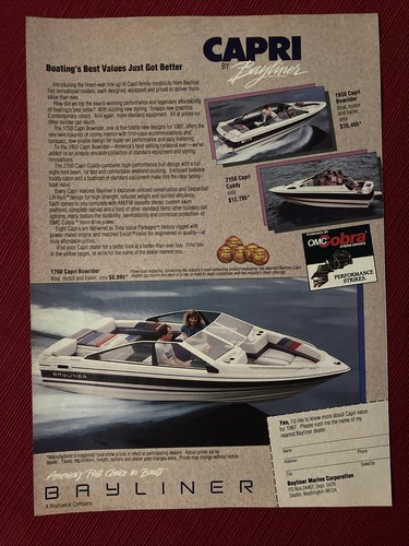 Bayliner capri boat 1987 - bayliner,
