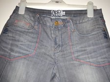 Akademiks Womens Grey Denim Jeans Size US11 Size UK14 NEW WITHOUT TAGS 