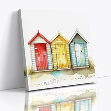 Beach huts seaside - seaside, british