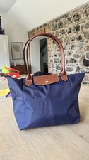 Longchamp Navy Blue Handbag le