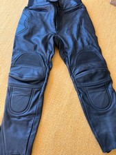 SCOTT  MOTORCYCLE MOTORBIKE LEATHER PANTS TROUSERS size M