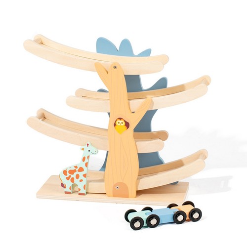 Wooden track toy with sliding - wooden,