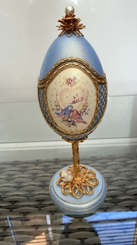 Handcrafted goose egg art - goose,