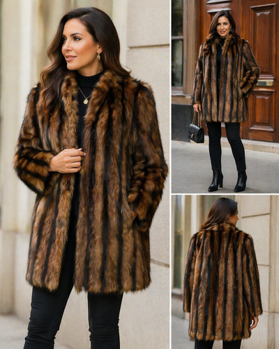Vintage raccoon fur - fur, 40”
