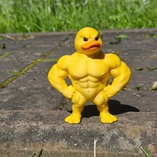 Muscle Duck Statue Funny 3D