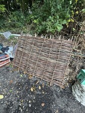 Woven Hazel Fence Panels Hurdle Natural Garden Fencing Wooden Panel Screen 6ft