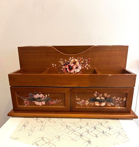 Vintage wooden organiser - vintage,
