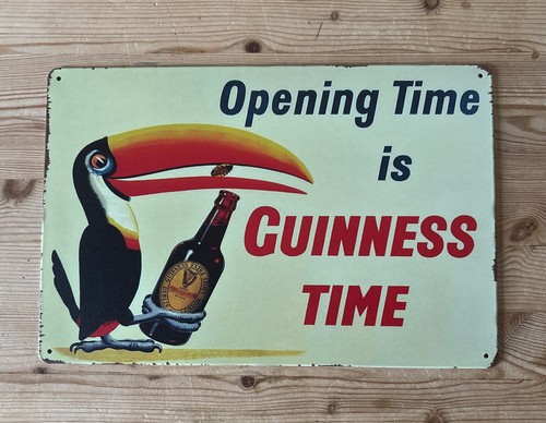Metal wall sign opening time - wall,