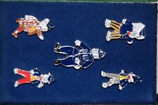 Rupert Bear And Friends Police Charity Pin Badges set of five