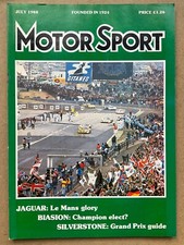 Motor Sport Magazine - July 1988 - Saab 900 T16, Porsche 944 Turbo, Le Mans 24Hr