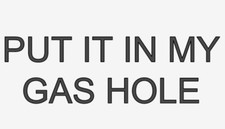 PUT IT IN MY GAS HOLE- Vinyl