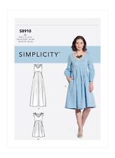 SIMPLICITY 8910 MISSES SLIP ON DRESSES Sewing Pattern Sizes 6-14 & 14-22