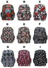 Skull School Backpack Bag Rose