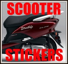 2 X CUSTOM PERSONALISED SCOOTER STICKERS 50cc 125cc 250