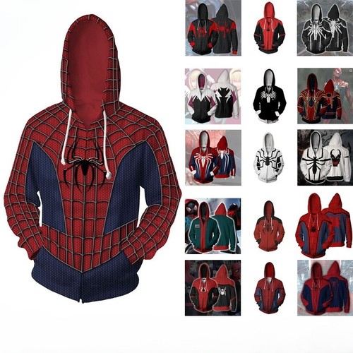 Spiderman hoodie printed - spiderman,