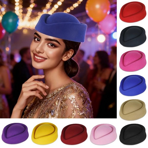 British retro stewardess hat - retro,