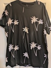 TU Clothing Mens Black Palm