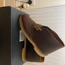 Clarks Originals Desert Boot Evo Brown Beeswax Leather Ortholite Removable soles