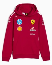 Scuderia Ferrari F1 Kids 2025 Team Hoodie - Dark Cherry