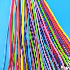 2-5-10-Piece 12 Colours Good Quality Necklace Lobster Clasp Rope Cord Pendants