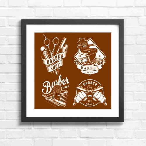 Retro barber shop - barber,