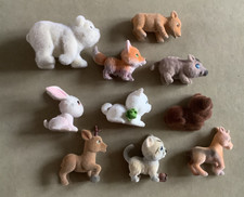 Vintage Jungle In My Pocket Toy Animals ~ ? Flocked ~ Puppy ~ Kitten ~ Snow