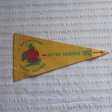 UK Scouting UK Contingent 1957 World Scout Jamboree Pennant Double sided 2