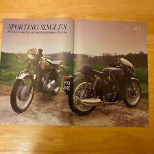 1958 BSA GOLD STAR & 1965 VELOCETTE VENOM THRUXTON CENTREFOLD POSTER A4 X 2 O